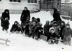 Зимой на прогулке, 1953 год